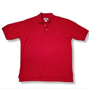 Tri- Mountain Premium Cotton Red Polo Shirt Mens Size Large